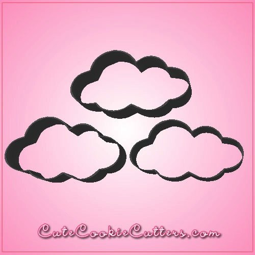 Cartoon Style Cloud Cookie Cutter, Selectable sizes