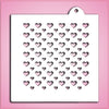 Double Hearts Pattern Stencil