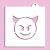 Happy Devil Emoji Stencil
