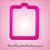 Pink Clip Board Cookie Cutter