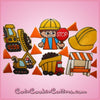 Pink Excavator Cookie Cutter
