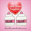 Pink Glue Cookie Cutter