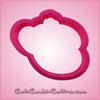Pink Marcy Monkey With Flower Cookie Cutter