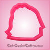 Pink Mimi Baking Girl Sideways Cookie Cutter