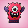 Pink Monster Tilly Cookie Cutter