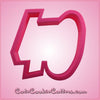 Pink Number 40 Cookie Cutter