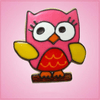 Pink Ollie Owl Cookie Cutter