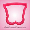 Pink Train Middle Section Cookie Cutter