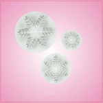 Plunger Style Snowflake Cookie Cutter Set