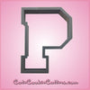 Varsity Letter P Cookie Cutter 