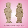 Vintage Style Jack and Jill Cookie Cutter Set 