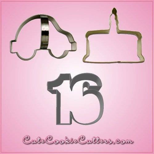 16th Birthday Party Cookie Cutters