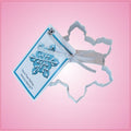 White Snowflake Cookie Cutter With Handle - Cheap Cookie Cutters