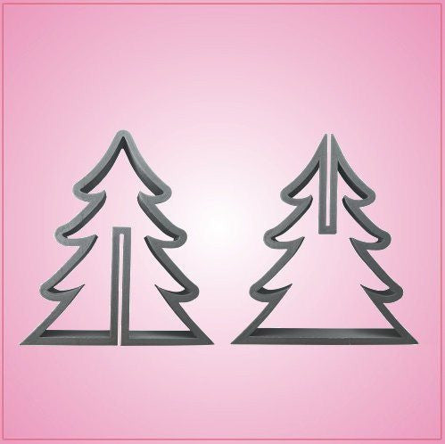 3D Christmas Tree Cookie Cutter Set 