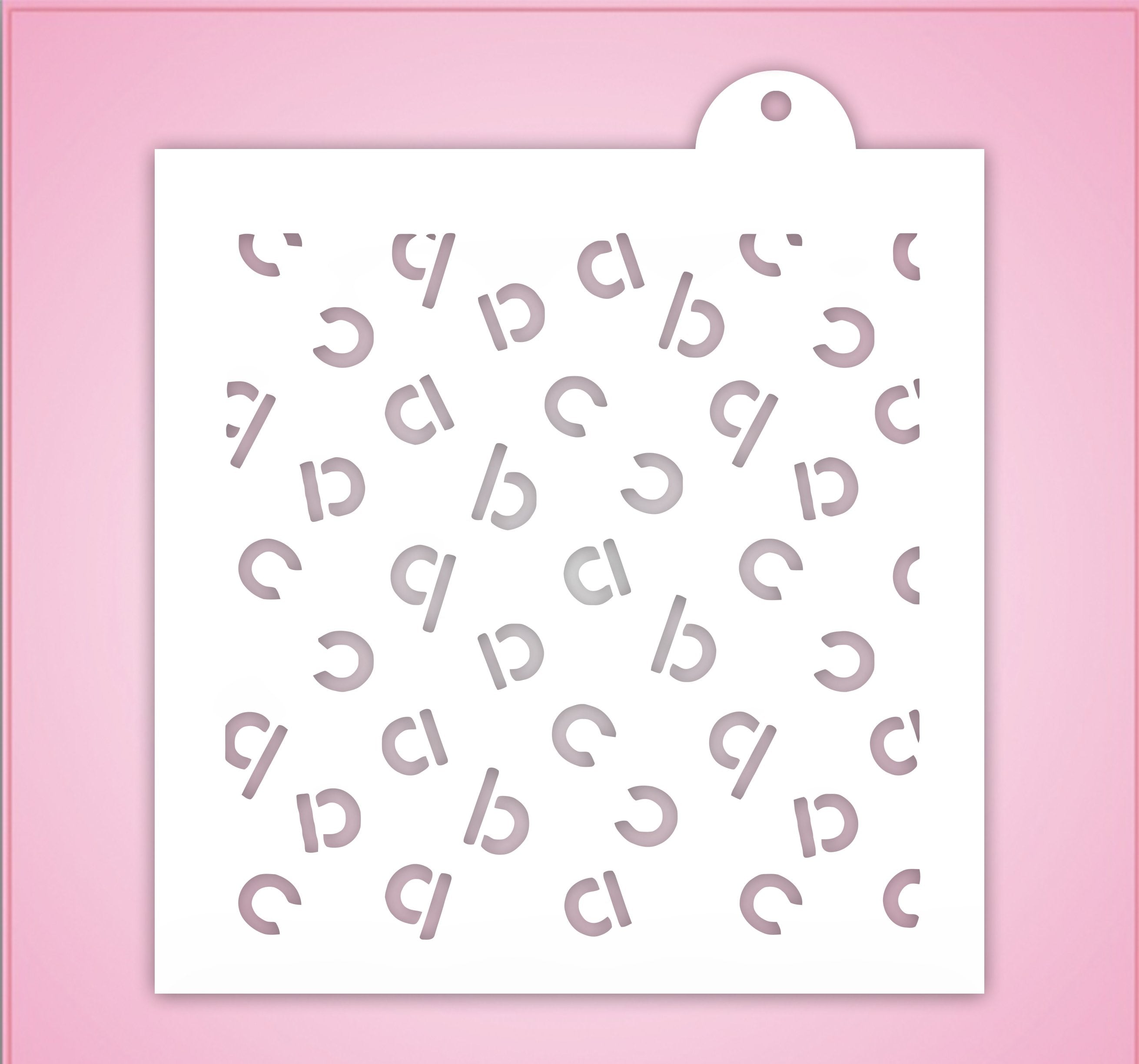 ABC Letter Pattern Stencil