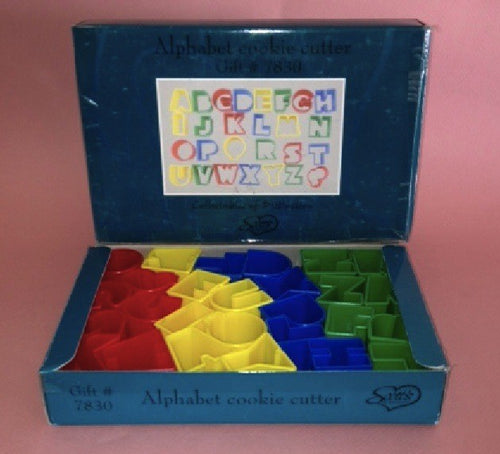 Alphabet Cookie Cutter Set Plastic