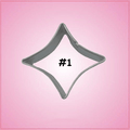 Mini Chinese Throwing Star Cookie Cutter 