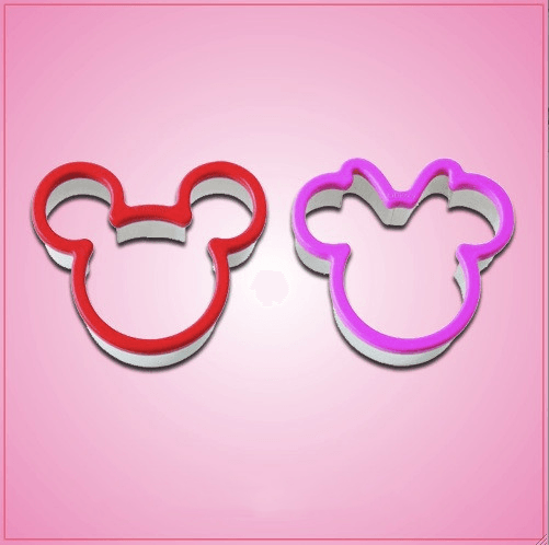 Comfort Grip Mickey and Minnie Mouse Cookie Cutter Set 