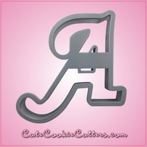 Cursive Letter A Cookie Cutter 