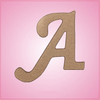 Cursive Letter A Cookie Cutter 