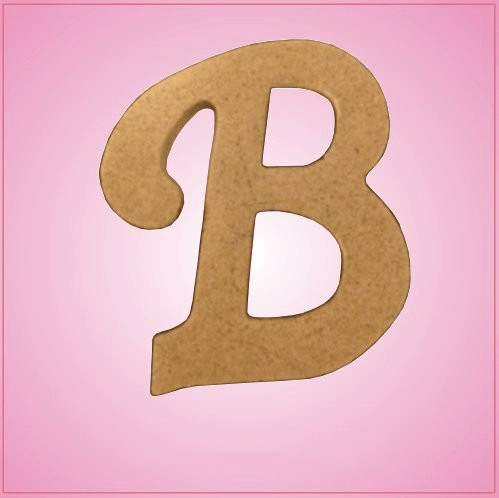 Cursive Letter B Cookie Cutter 