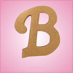 Cursive Letter B Cookie Cutter