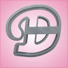 Cursive Letter D Cookie Cutter 