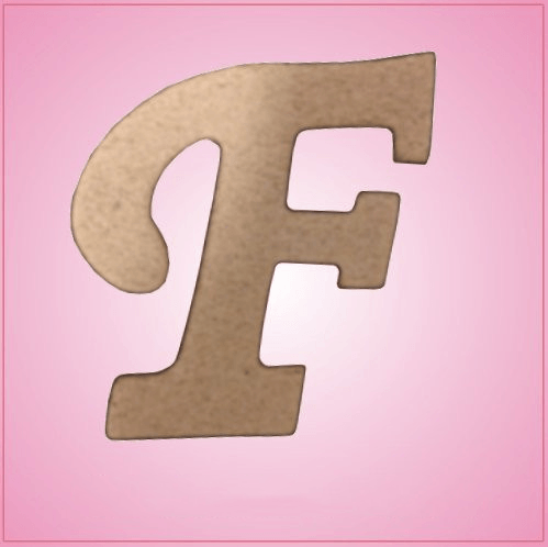 Cursive Letter F Cookie Cutter 