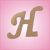 Cursive Letter H Cookie Cutter 