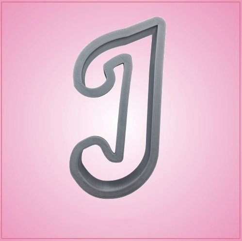 Cursive Letter J Cookie Cutter 