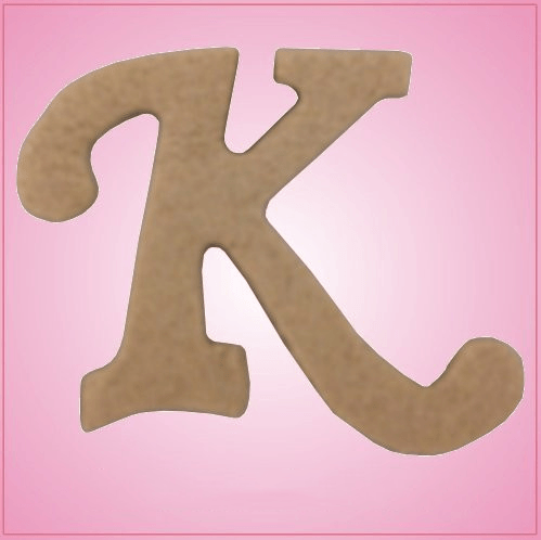 Cursive Letter K Cookie Cutter 