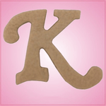 Cursive Letter K Cookie Cutter