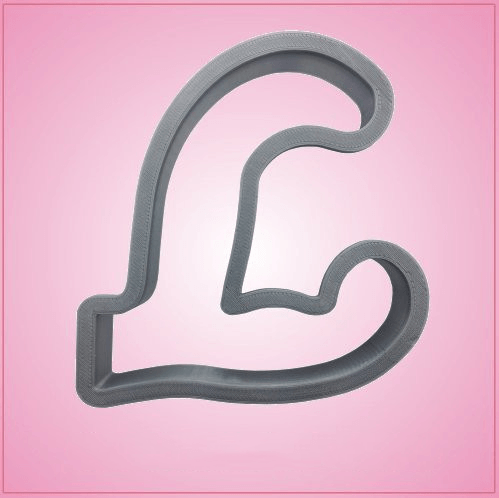 Cursive Letter L Cookie Cutter 