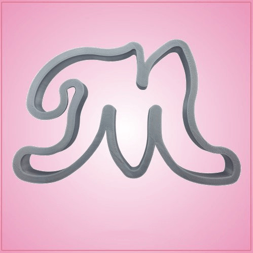 Cursive Letter M Cookie Cutter 