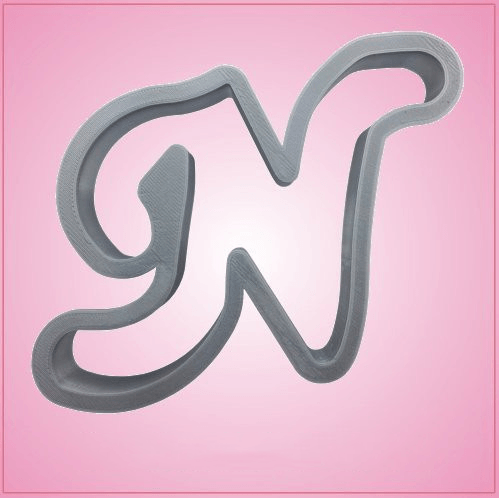 Cursive Letter N Cookie Cutter 