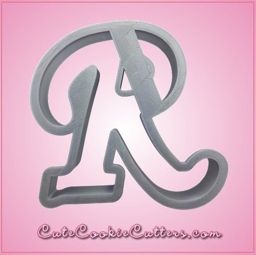 Cursive Letter R Cookie Cutter 