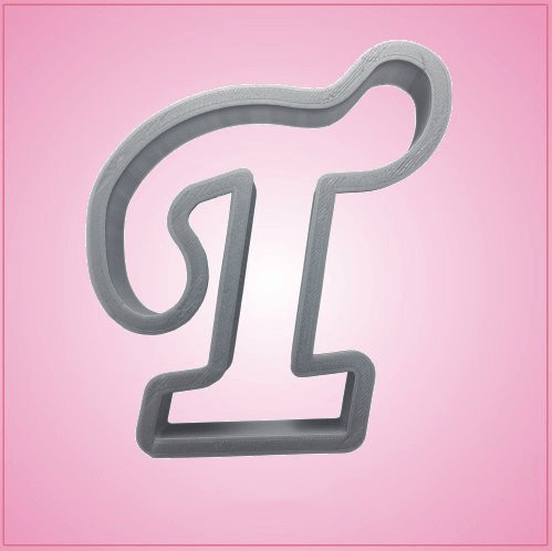 Cursive Letter T Cookie Cutter 