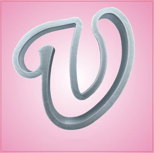 Cursive Letter U Cookie Cutter 