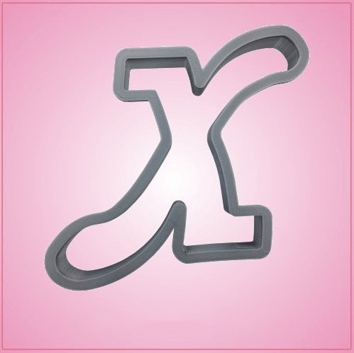 Cursive Letter X Cookie Cutter 