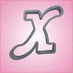 Cursive Letter X Cookie Cutter