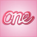 Cursive Number One Cookie Cutter