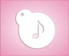 Eighth Music Note Stencil