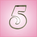 Fancy Number 5 Cookie Cutter 