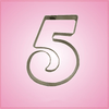 Fancy Number 5 Cookie Cutter 