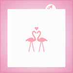 Flamingo Love Stencil