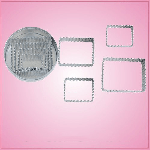 Fluted Rectangle Cookie Cutter Set 