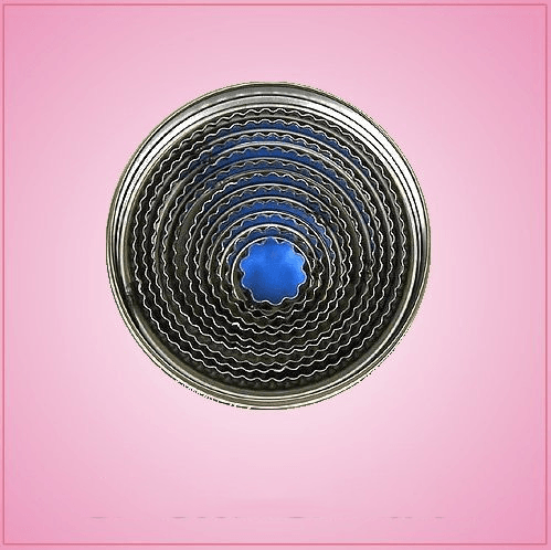 Fluted Round Cookie Cutter Set 
