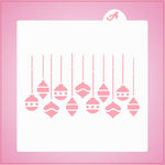 Hanging Ornaments Stencil