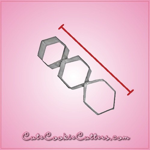 Linked Hexagon Cookie Cutter 2 
