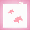 Horse Head Silhouette Stencil